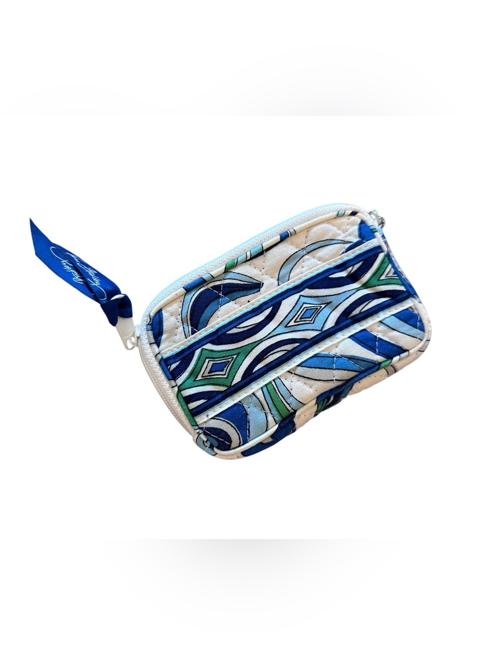 Vera Bradley Tech Case Zipper Wallet Mediterranean White
